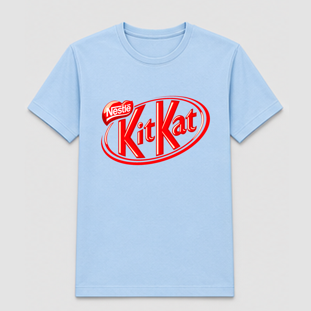 Design Sample 005 – Light blue T-shirt
