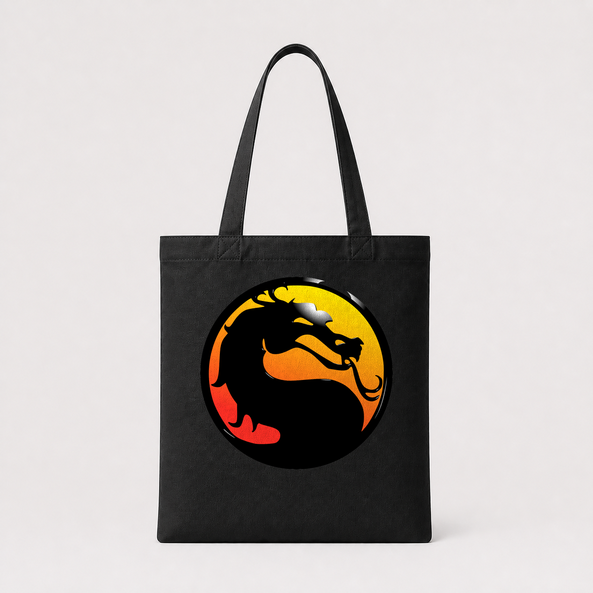 Design Sample 008 black tote bag
