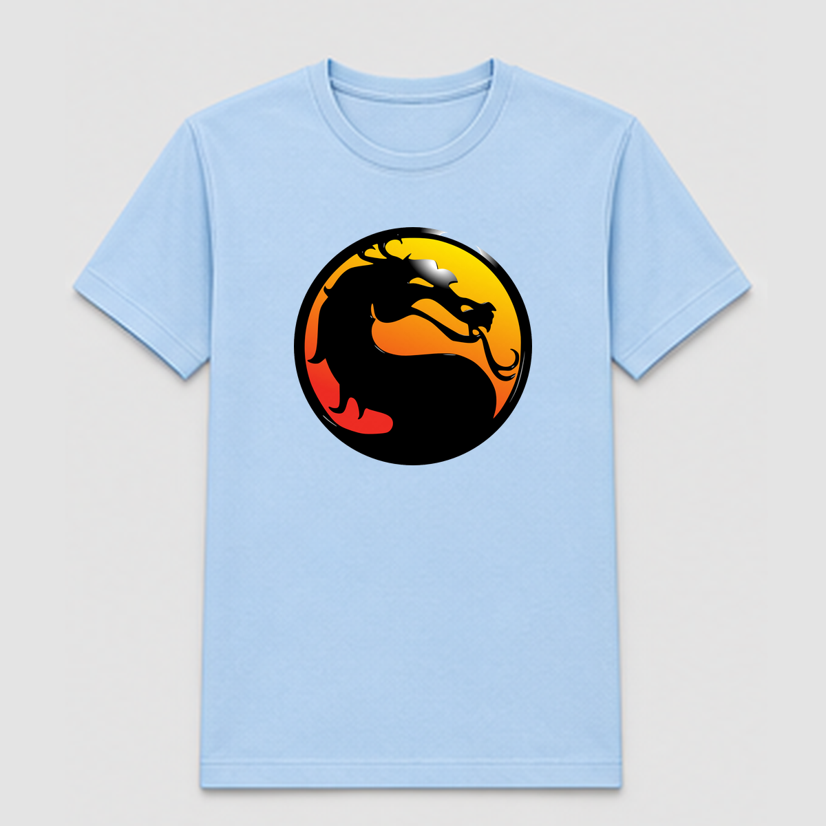 Design Sample 008 – Light blue T-shirt