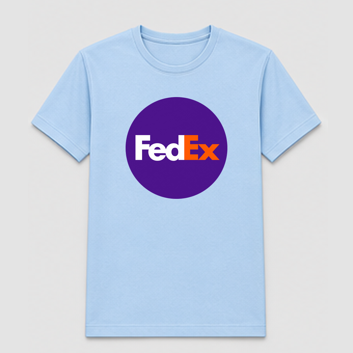 Design Sample 011 – Light blue T-shirt