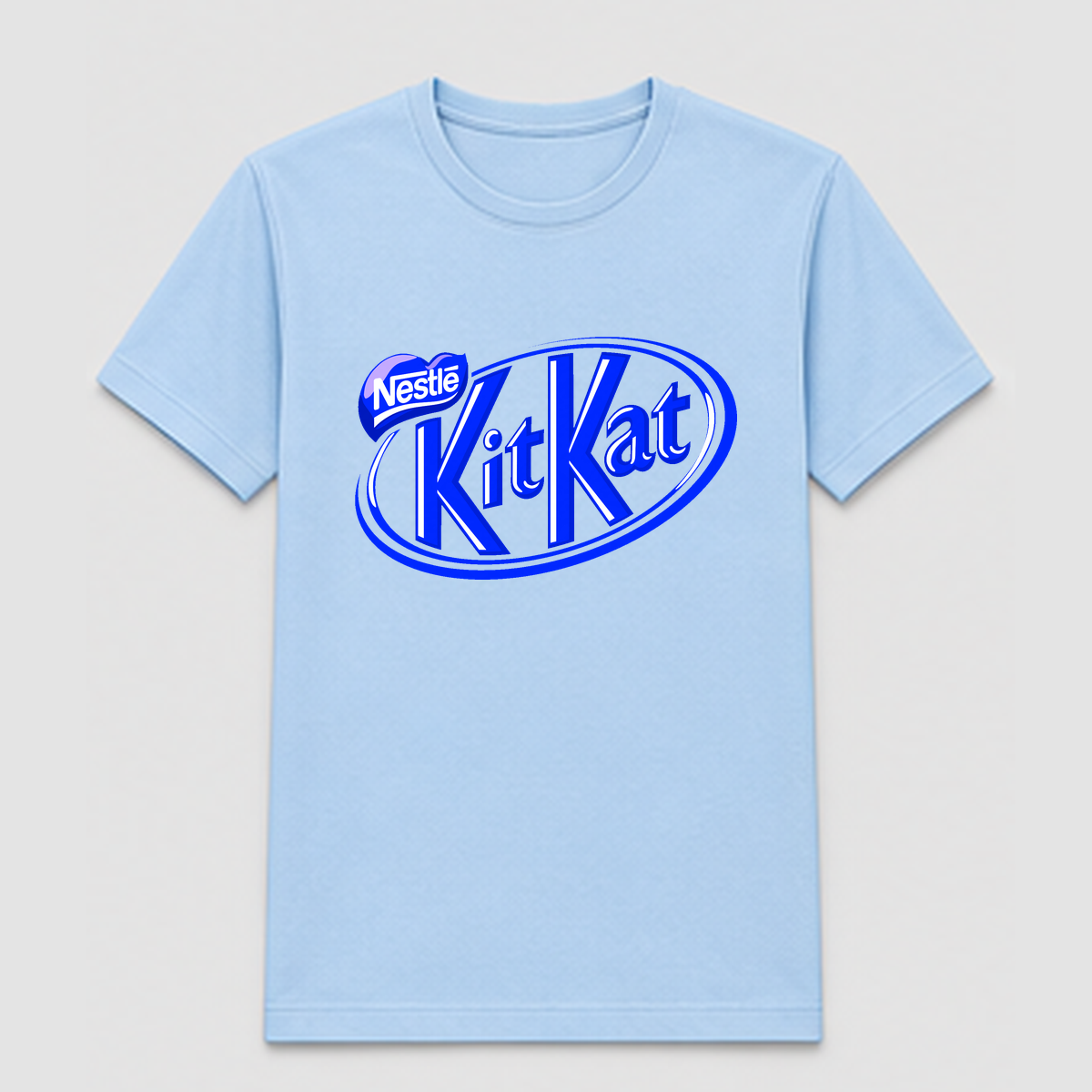 Design Sample 022 – Light blue T-shirt