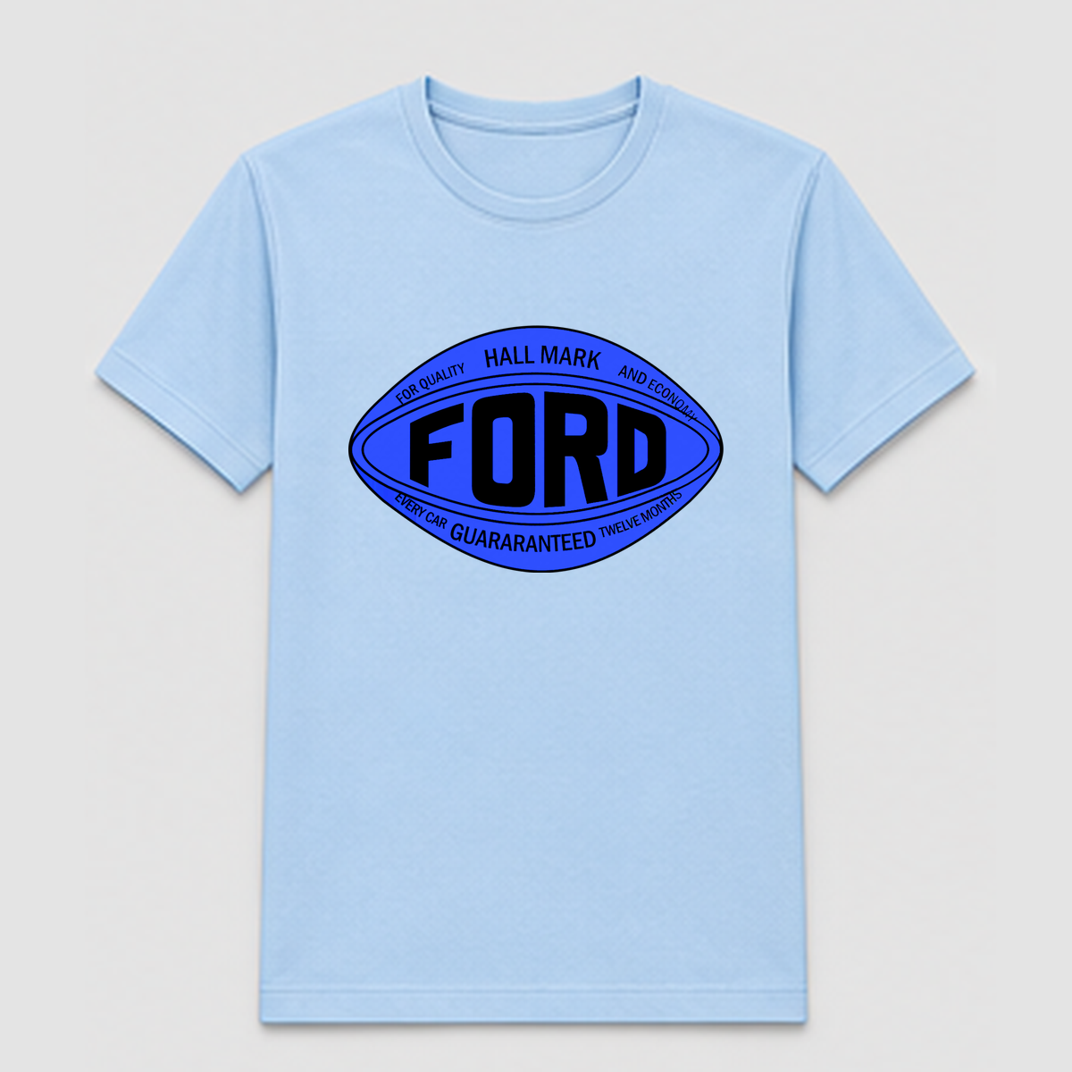 Design Sample 024 – Light blue T-shirt