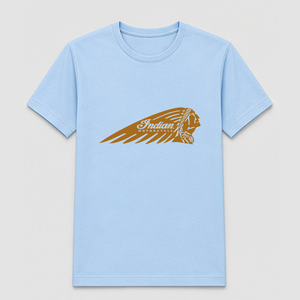 Design Sample 025 – Light blue T-shirt