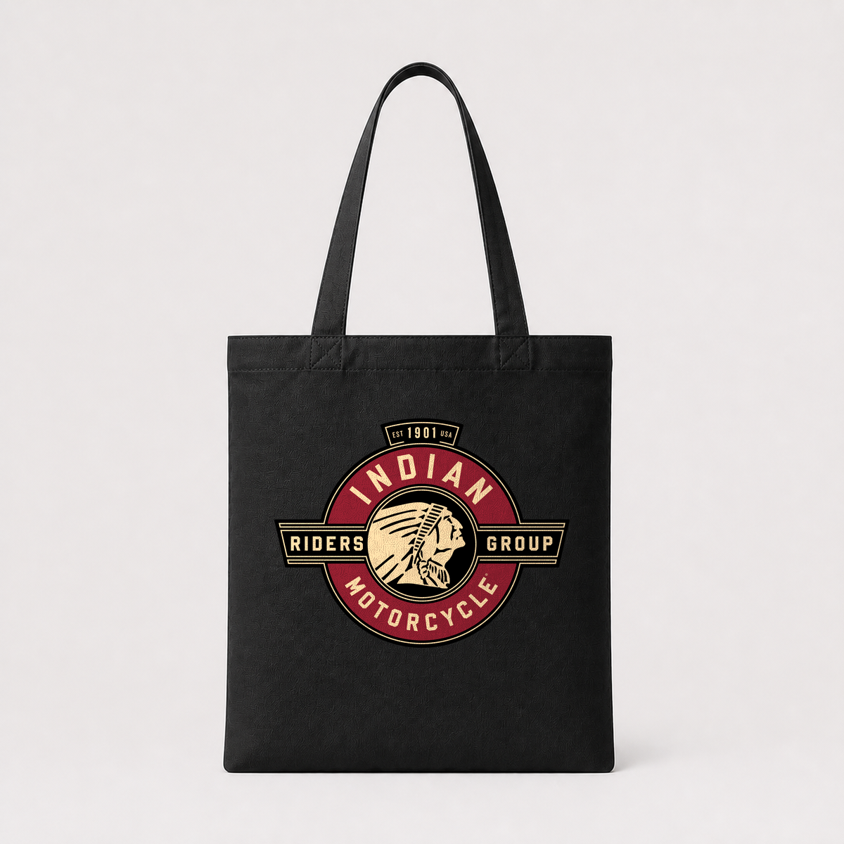 Design Sample 037 black tote bag