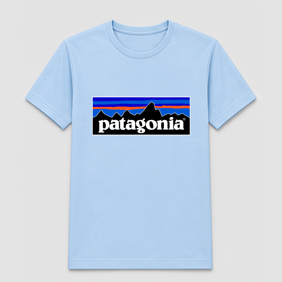 Design Sample 044 – Light blue T-shirt