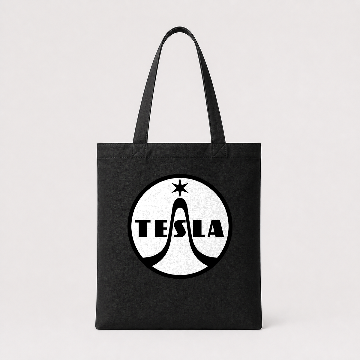 Design Sample 045 black tote bag